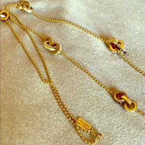 Coach gold necklace